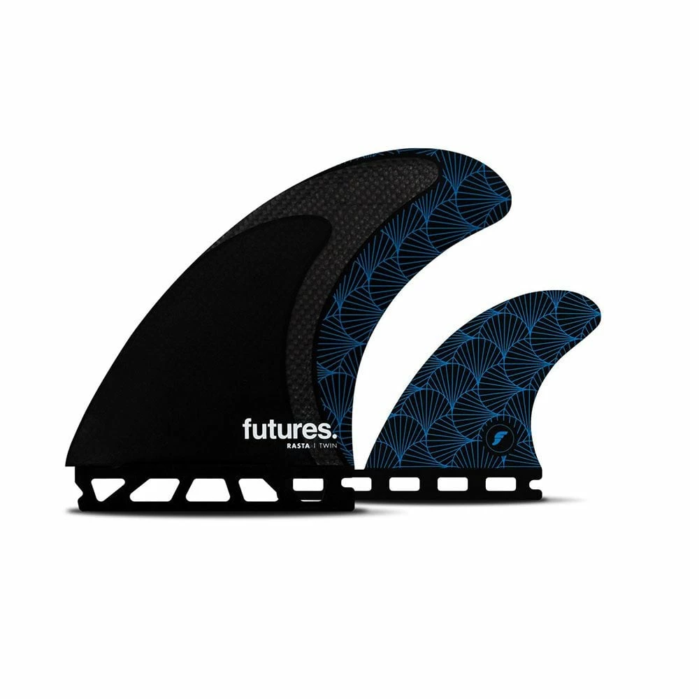 Futures Rasta Twin +1 Honeycomb Fins - Black 3 Futures Rasta Twin +1 Honeycomb Fins - Black
