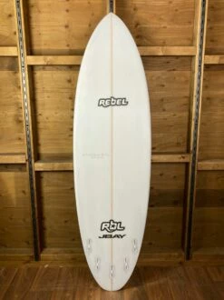 Rebel Bean Surfboard - White -Mystic Sale rebel bean white bottom