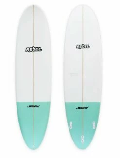 Rebel Mini Mal Surfboard - Seaglass Tail Dip