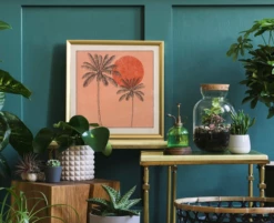 Afends Cai And Jo Golden Palms Print