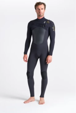 C Skins ReWired 4/3mm Mens Chest Zip Wetsuit 2024 - Anthracite/Black