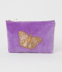 Elizabeth Scarlett Butterfly Mini Pouch - Violet