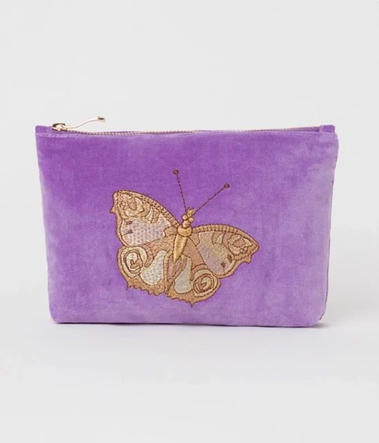 Elizabeth Scarlett Butterfly Mini Pouch - Violet 3 Elizabeth Scarlett Butterfly Mini Pouch - Violet