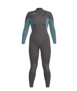 Xcel Comp 4/3mm Chest Zip Womens Wetsuit 2024 - Tinfoil Flower