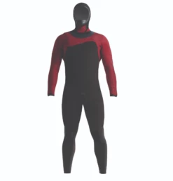 C Skins Wired+ 6/5mm Mens LQS Hooded Wetsuit 2024 - Black X/Crimson -Mystic Sale screenshot 2023 01 19 120617