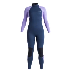 C Skins Surflite 3/2mm Back Zip Womens Wetsuit 2023 - Bluestone / Lilac