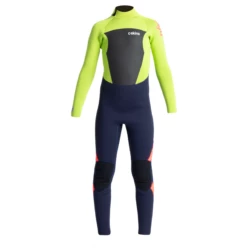 C Skins Legend 4/3mm GBS Kids Wetsuit 2024 - Slate Navy / Lime