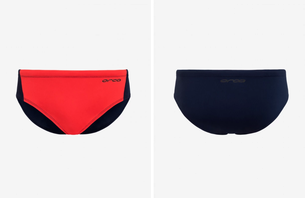 Orca RS1 Mens Swimming Briefs - Coral Red 3 Orca RS1 Mens Swimming Briefs - Coral Red