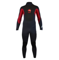 Australian Board Company Pulse 3/2mm Kids Back Zip Wetsuit 2023 - Red