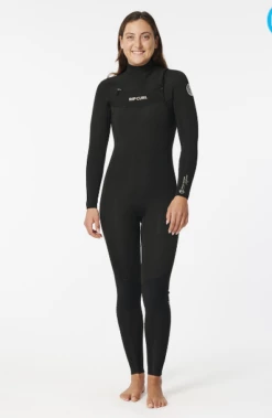 Rip Curl Dawn Patrol Performance 5/3mm Chest Zip Winter Wetsuit 2024 - Black