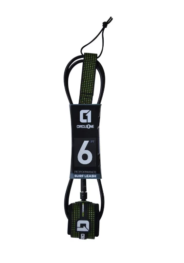 Circle One Performance 6ft Surfboard Ankle Leash - Black 3 Circle One Performance 6ft Surfboard Ankle Leash - Black