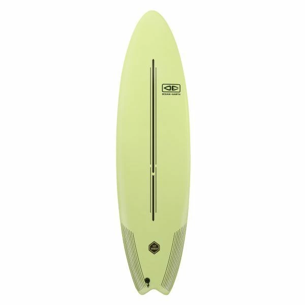 Ocean & Earth 7’0 EZI Rider Softboard - Acid Green 5 Ocean & Earth 7’0 EZI Rider Softboard - Acid Green - Image 3