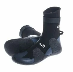 C-Skins Session 7mm Round Toe Wetsuit Boots - Black/Charcoal