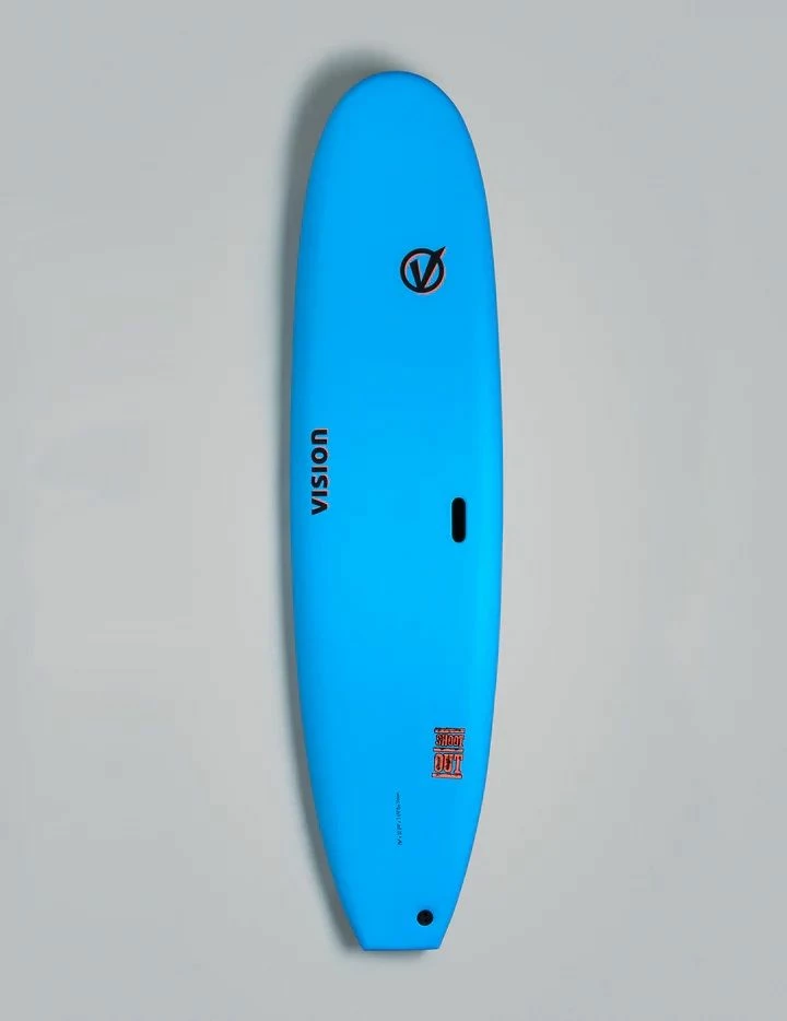 Vision VCT Shoot Out 7'6" Softboard - Cyan/Warm Red Ripple 4 Vision VCT Shoot Out 7'6" Softboard - Cyan/Warm Red Ripple - Image 2