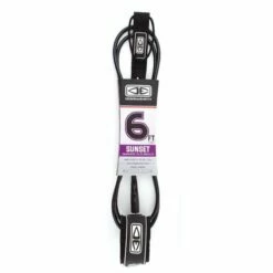 Ocean & Earth 6ft Sunset Surfboard Leash - Black