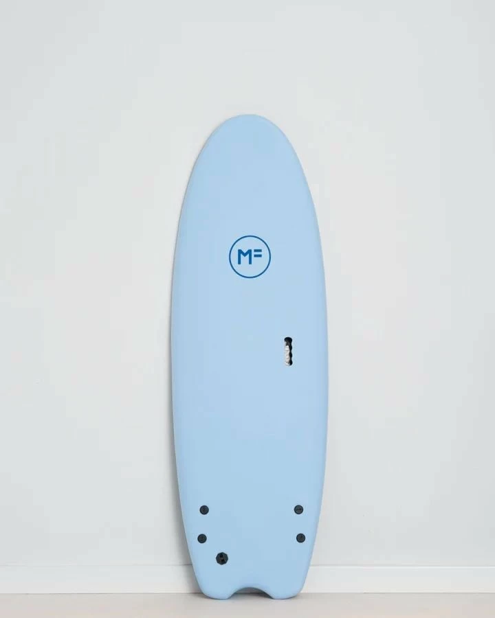 Mick Fanning Twin Supersoft Turbo 5'4" Surfboard - Sky/Blue 3 Mick Fanning Twin Supersoft Turbo 5'4" Surfboard - Sky/Blue
