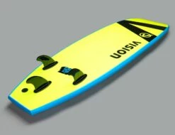 Vision XPS TakeOff 6ft 6 Foam Surfboard - Cyan -Mystic Sale takeoff70 cyan flashgreen quarterslick 1