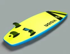 Vision TakeOff Whopper 8'0 Surfboard - Cyan/Flash Green -Mystic Sale takeoff70w cyan flashgreen quarterslick 720x