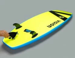 Vision TakeOff Whopper 8'0 Surfboard - Cyan/Flash Green -Mystic Sale takeoff70w cyan flashgreen quarterslickhand 720x
