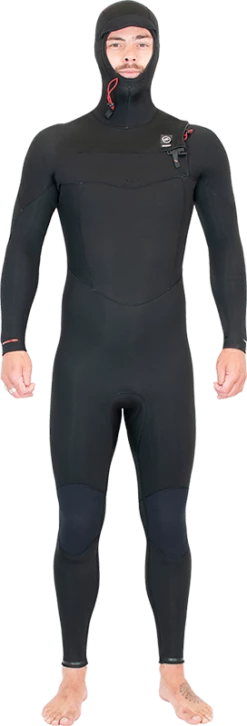 Alder Torch 5/4mm Hooded Chest Zip Wetsuit 2024 - Blue -Mystic Sale torch hooded 5 4 model