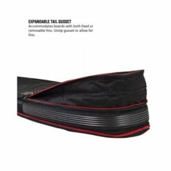 Ocean & Earth Triple Compact Fish Cover - Black / Red -Mystic Sale triple compact fish fun board cover 2 600x600 1