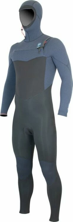 Alder Torch 5/4mm Hooded Chest Zip Wetsuit 2024 - Blue