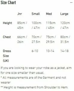 Vast Changing Robe - Navy/Black -Mystic Sale vastchangingrobes sizechart