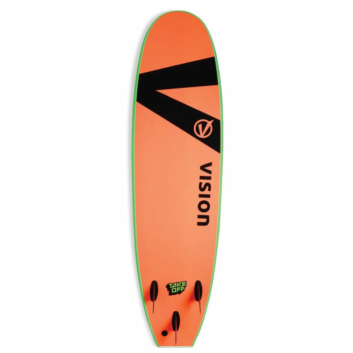 Vision Takeoff 7'0" Softboard - Lime/ Warm Red 4 Vision Takeoff 7'0" Softboard - Lime/ Warm Red - Image 2