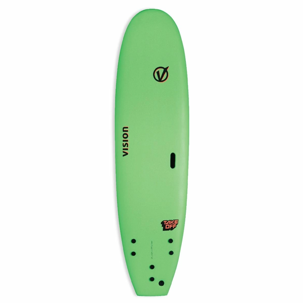 Vision Takeoff 7'0" Softboard - Lime/ Warm Red 3 Vision Takeoff 7'0" Softboard - Lime/ Warm Red