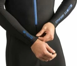 Cressi Skin Man Monopiece 1mm Swimsuit - Black/Blue -Mystic Sale wetsuits fullsuit skin man 5 web 700x