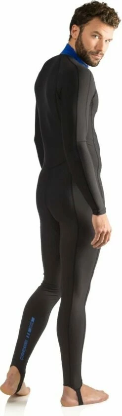 Cressi Skin Man Monopiece 1mm Swimsuit - Black/Blue -Mystic Sale wetsuits fullsuit skin man 8 web 500x