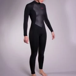 Xcel Axis 3/2mm Back Zip Womens Wetsuit - Black -Mystic Sale womens axis back zip wetsuit black 1