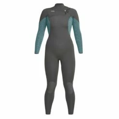 Xcel Comp X2 5/4mm Chest Zip Womens Wetsuit 2023 - Graphite / Flower