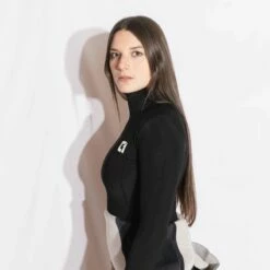 Circle One Women's Polypro Thermal Rash Vest Kona Long Sleeve - Black -Mystic Sale womens thermal rash vest kona polypro long sleeve left view 2 scaled 1