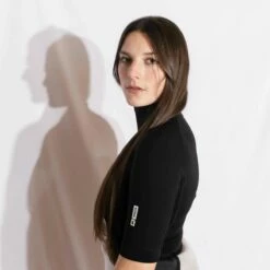 Circle One Women's Polypro Thermal Rash Vest Kona Short Sleeve - Black -Mystic Sale womens thermal rash vest kona polypro short sleeve left view scaled 1