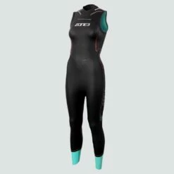 Zone3 Zone 3 Sleeveless Vision Womens Swimming Wetsuit - Black 9 Zone3 Zone 3 Sleeveless Vision Womens Swimming Wetsuit - Black -Mystic Sale womens vision sleeveless front 1000x