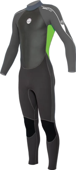 Alder Impact Junior 3/2mm Summer Wetsuit 2023 - Green