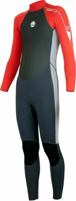 Alder Impact Junior 3/2mm Summer Wetsuit 2023 - Red