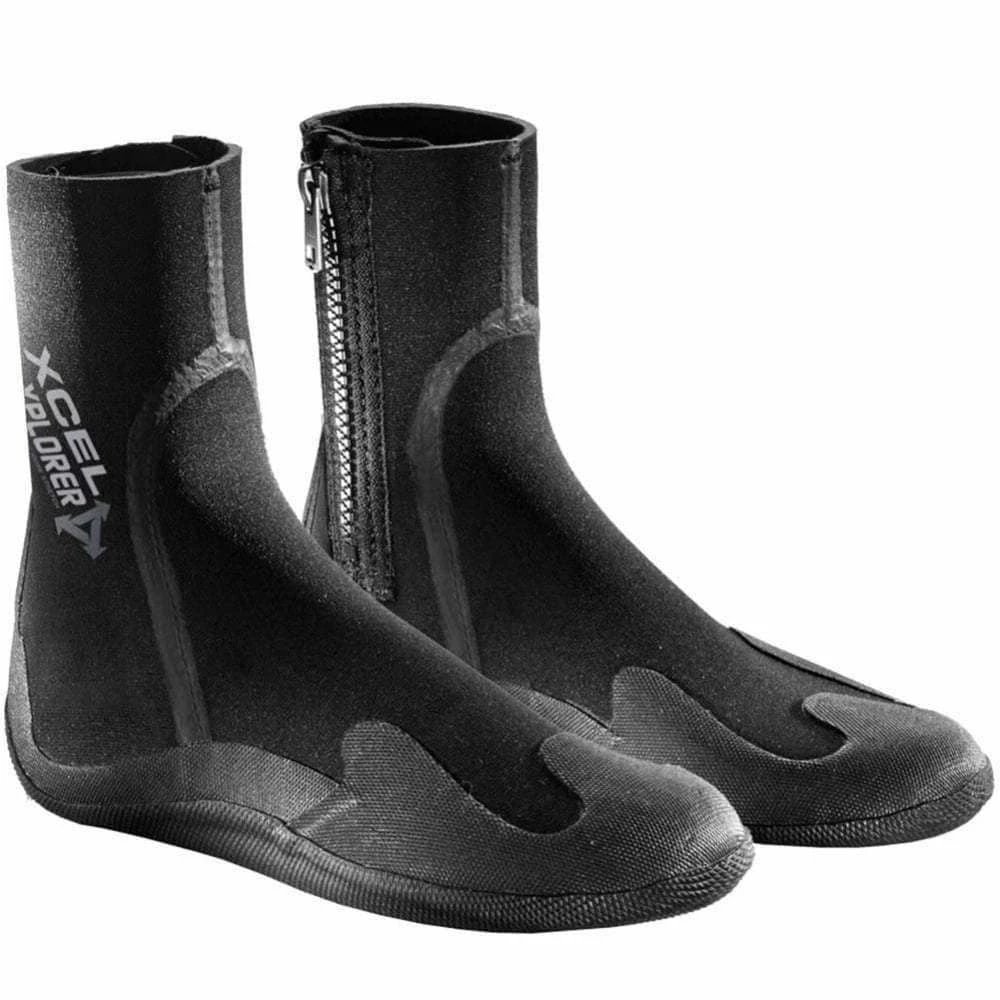 Xcel Youth Xplore 5mm Round Toe Wetsuit Boot - Black 3 Xcel Youth Xplore 5mm Round Toe Wetsuit Boot - Black