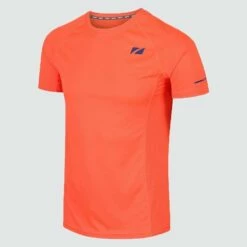 Zone3 Activ Lite Mens T-Shirt - Neon Orange/ Petrol